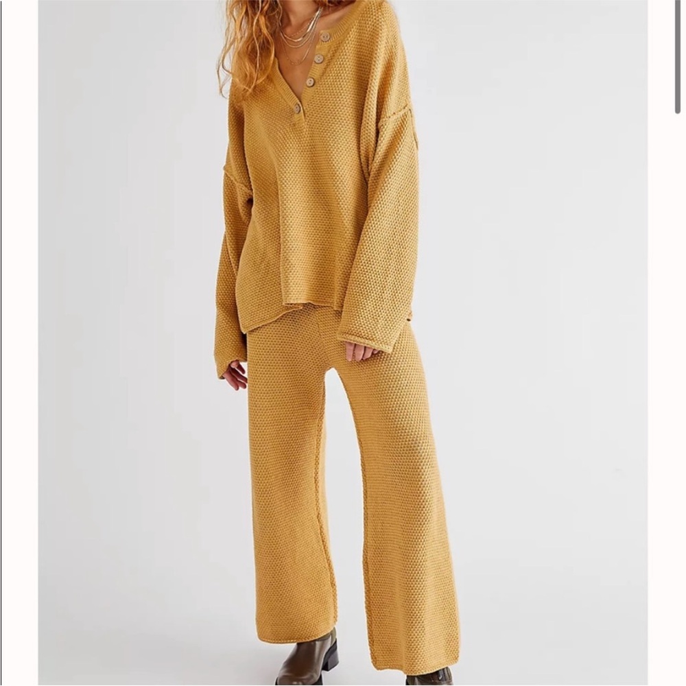 FP Beach Free People Hailey sweater set